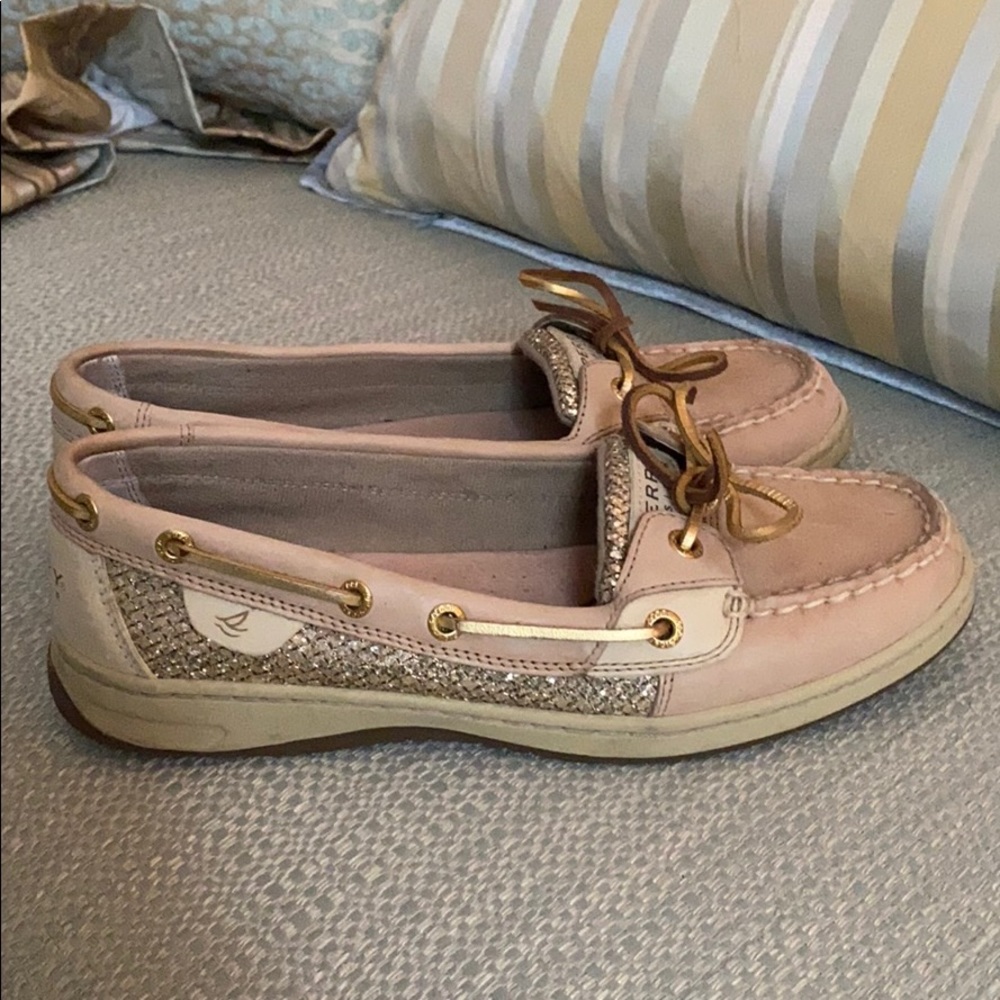 Sperry Angelfish Coil Sparkle Boat Shoes